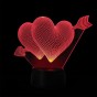3D Светильник Сердца 15959-2-4